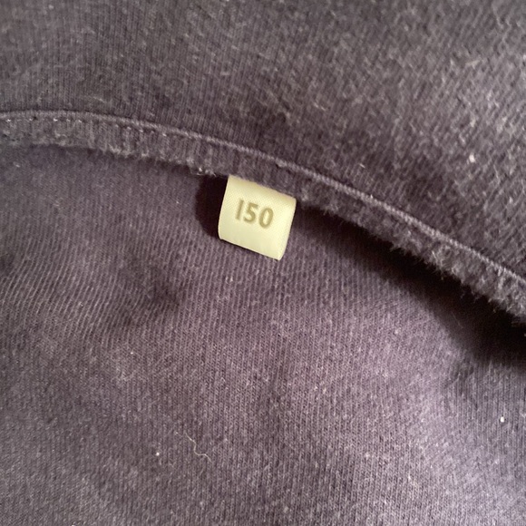 Muji navy zip up sweatshirt 150cm - Picture 2 of 4